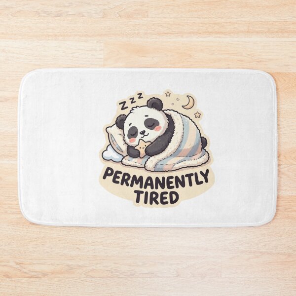 Item preview, Permanently Tired Panda Sticker designed and sold by CutePlix.