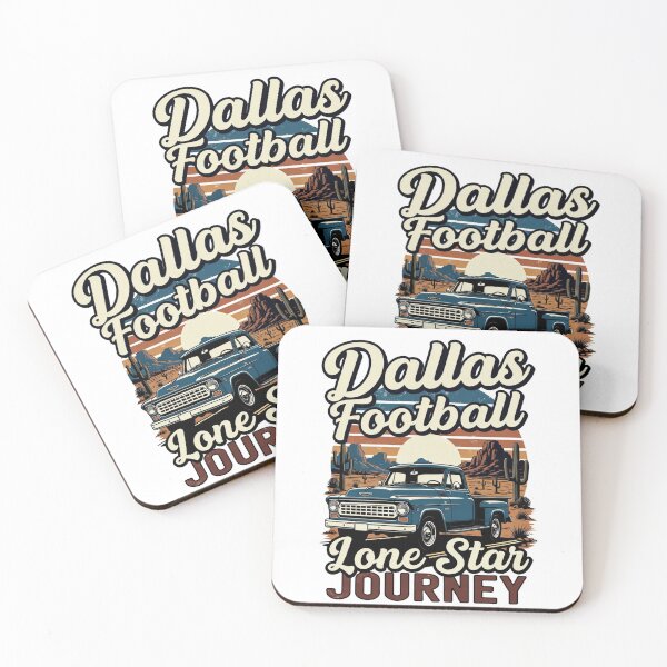 Item preview, Dallas Football Lone Star Journey | Retro Desert Sunset Design designed and sold by Fast-Fashion.