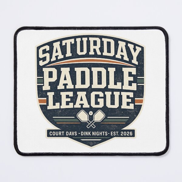 Item preview, Saturday Paddle League Shirt | Pickleball Social Club Vintage Badge Design | Court Days Dink Nights Est. 2026 designed and sold by The Daily Goods.