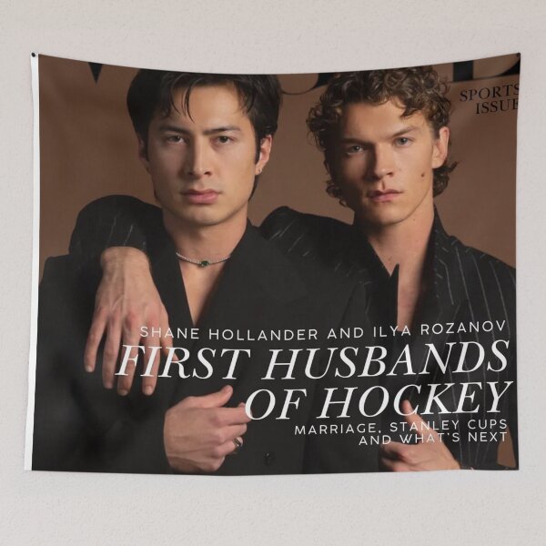 Item preview, Vogue Magazine Cover Heated Rivalry Hockey Husband Poster Hollanov Shilya designed and sold by tracynguyen23.
