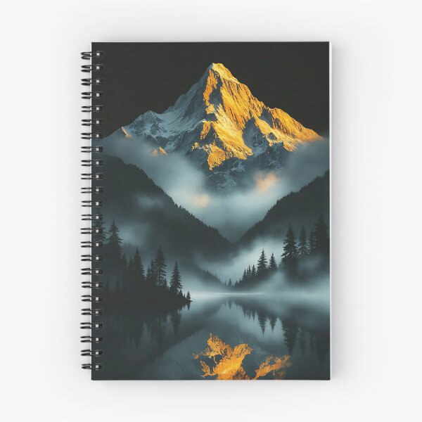 Item preview, Golden Peak Above the Mist designed and sold by ScreenPin.