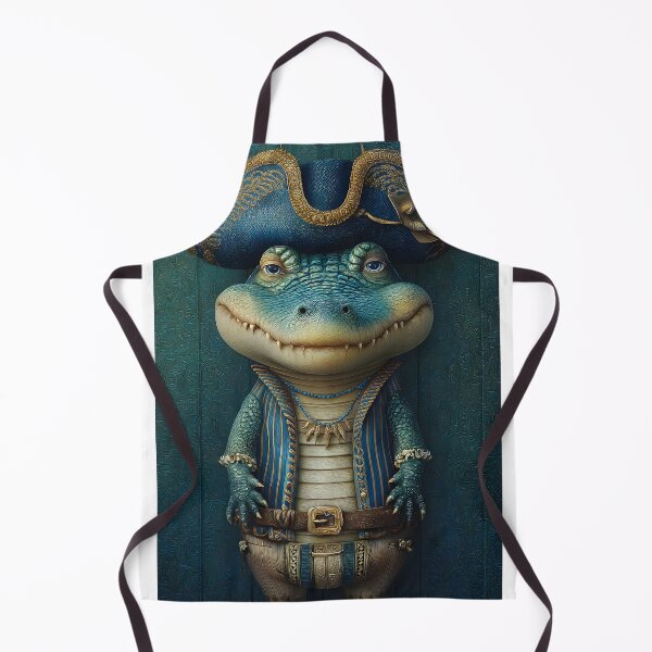Item preview, Charming Pirate Alligator Character in Blue Outfit designed and sold by Artessie.