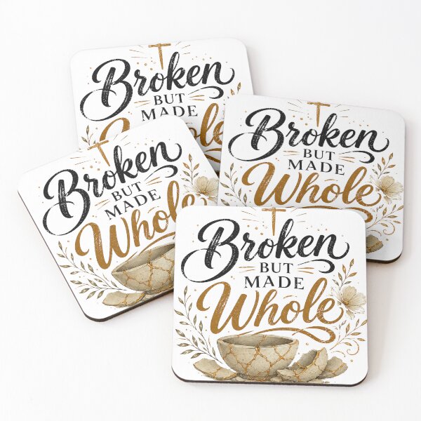 Item preview, Broken But Made Whole designed and sold by GlowingInGod.
