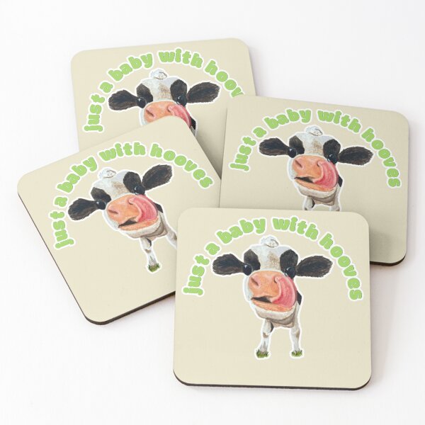 Item preview, Just a Baby With Hooves Chamomile the Cow designed and sold by Blackberries & Moss.