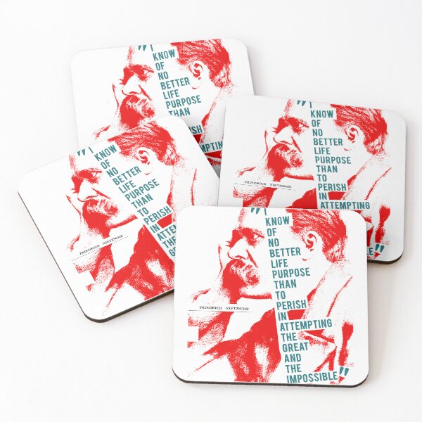 Item preview, Friedrich Nietzsche Quote on Attempting the Great and the Impossible No2 designed and sold by pahleeloola.