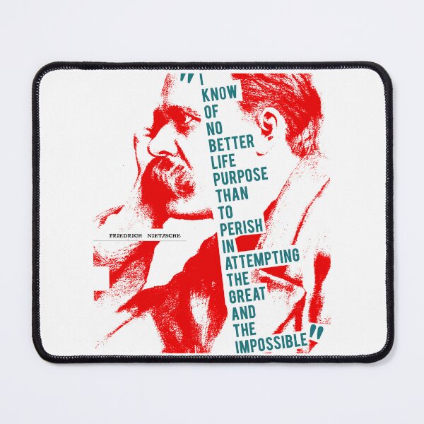 Item preview, Friedrich Nietzsche Quote on Attempting the Great and the Impossible No2 designed and sold by pahleeloola.