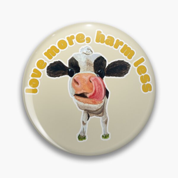 Item preview, Love More, Harm Less Chamomile the Cow designed and sold by Blackberries & Moss.
