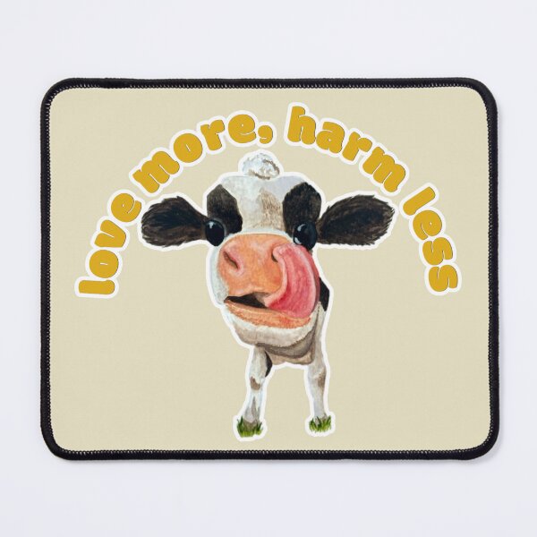 Item preview, Love More, Harm Less Chamomile the Cow designed and sold by Blackberries & Moss.