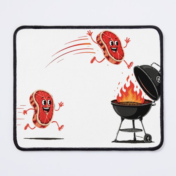 Item preview, Funny Flying Steak BBQ Grilling Essential T-Shirt designed and sold by Maravillio.