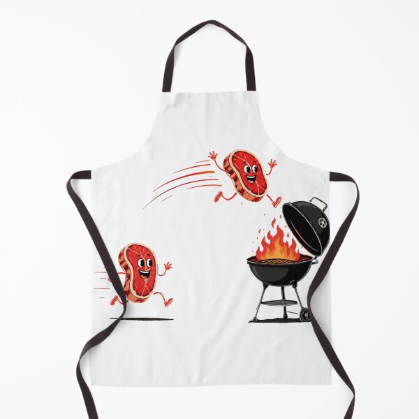 Item preview, Funny Flying Steak BBQ Grilling Essential T-Shirt designed and sold by Maravillio.