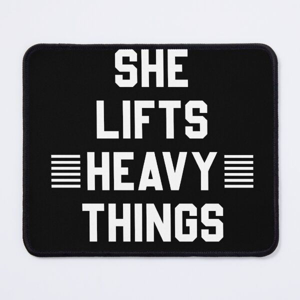 Item preview, She Lifts Heavy Things Women's Weightlifting Design designed and sold by Concrete Crown.