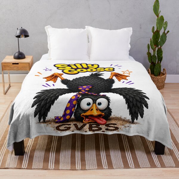 Item preview, Silly Goose Black Duck Cartoon | Funny GVBS Meme Bird | Chaotic Goofy Duck Art designed and sold by GVBShirts.