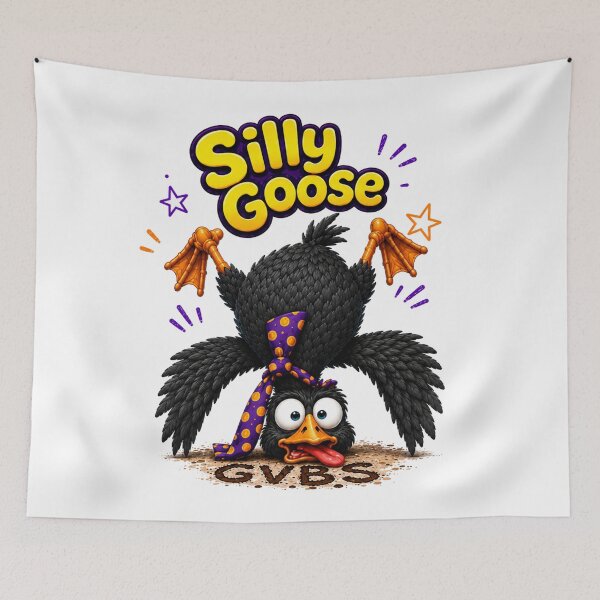 Item preview, Silly Goose Black Duck Cartoon | Funny GVBS Meme Bird | Chaotic Goofy Duck Art designed and sold by GVBShirts.