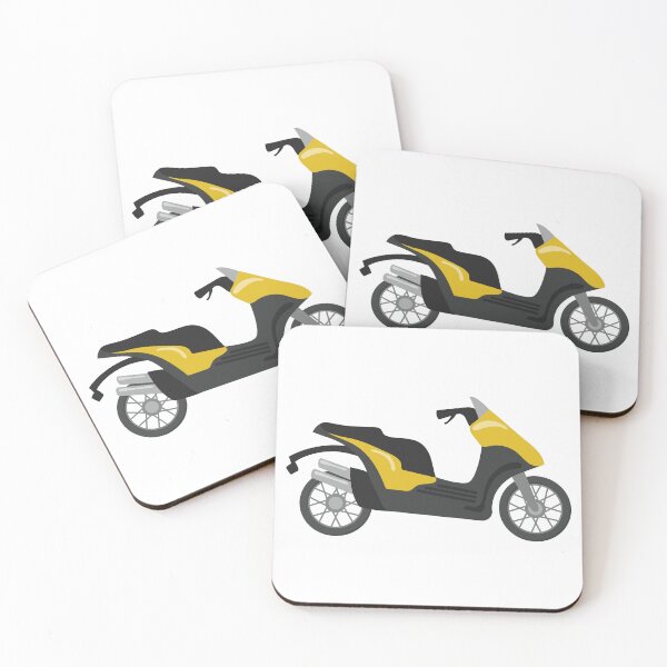 Item preview, Yellow and Black Motor Scooter designed and sold by Art-Essa.