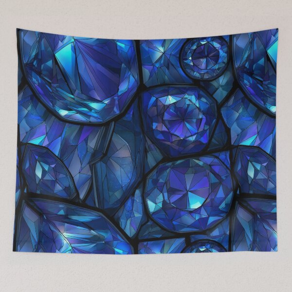 Item preview, Sapphire Stained Glass designed and sold by FrostyFrisby.
