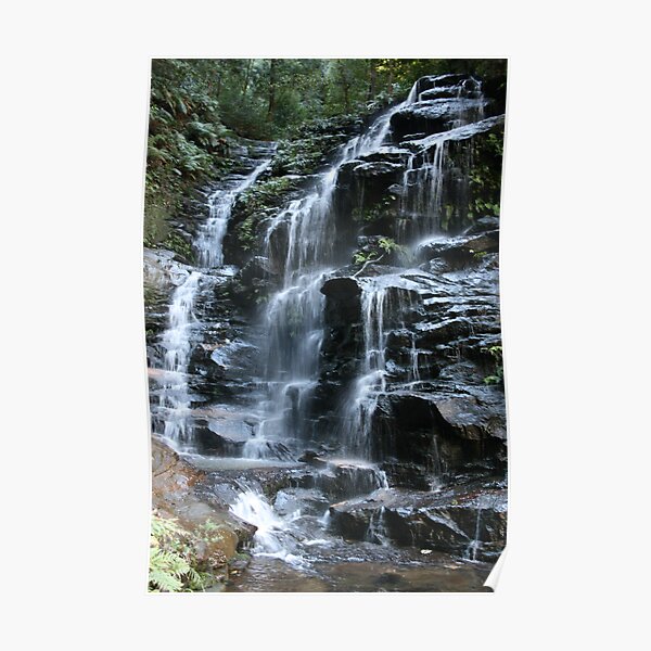 Sylvia Falls - Blue Mountains - Australia Poster