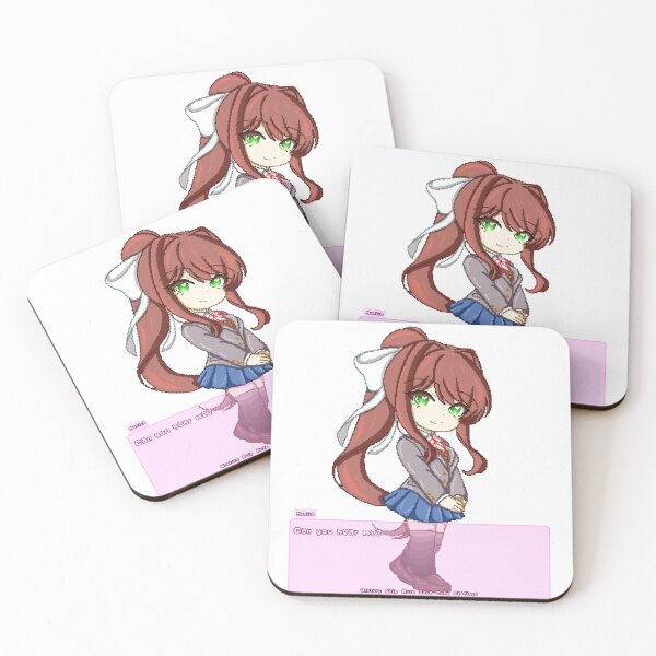 Item preview, Monika Doki Doki Literature Club pixel-art designed and sold by MiloBoo.