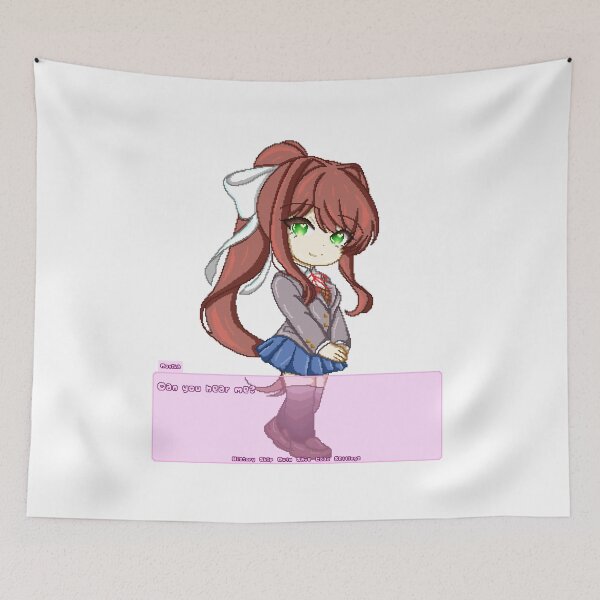 Item preview, Monika Doki Doki Literature Club pixel-art designed and sold by MiloBoo.
