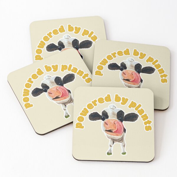 Item preview, Powered by Plants Chamomile the Cow designed and sold by Blackberries & Moss.