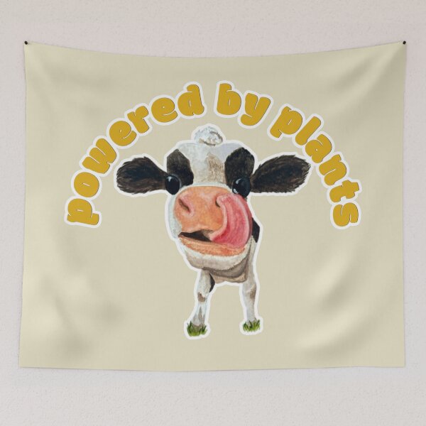 Item preview, Powered by Plants Chamomile the Cow designed and sold by Blackberries & Moss.