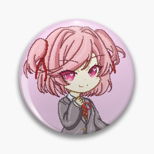 Item preview, Natsuki Doki Doki Literature Club pixel-art designed and sold by MiloBoo.