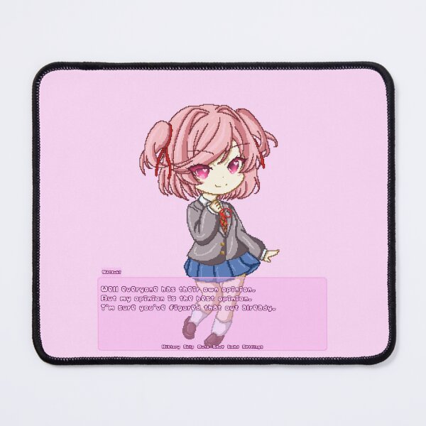 Item preview, Natsuki Doki Doki Literature Club pixel-art designed and sold by MiloBoo.