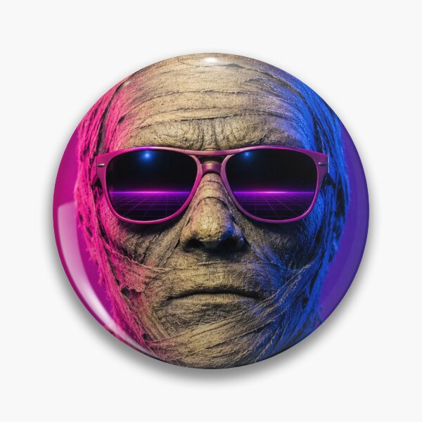 Item preview, Retro 80s Neon Synthwave The Mummy designed and sold by TobinHood.