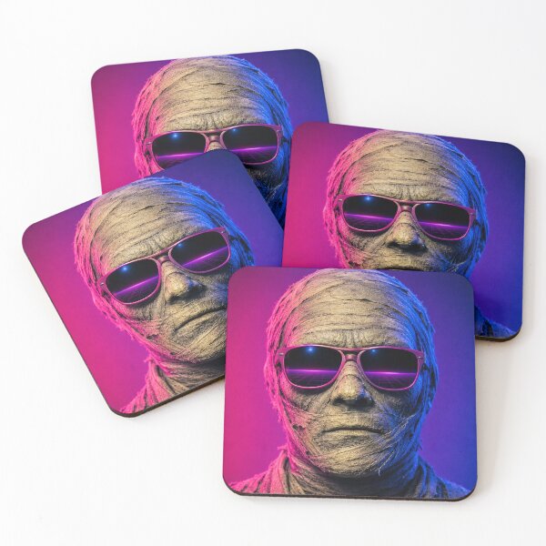 Item preview, Retro 80s Neon Synthwave The Mummy designed and sold by TobinHood.