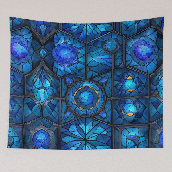 Item preview, Sapphire Stained Glass designed and sold by FrostyFrisby.