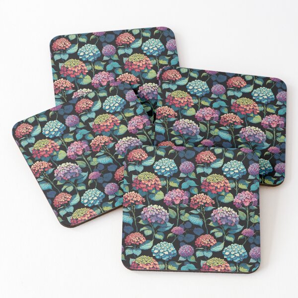 Item preview, Pink Purple and Blue Hydrangeas Floral designed and sold by CarrollGene.