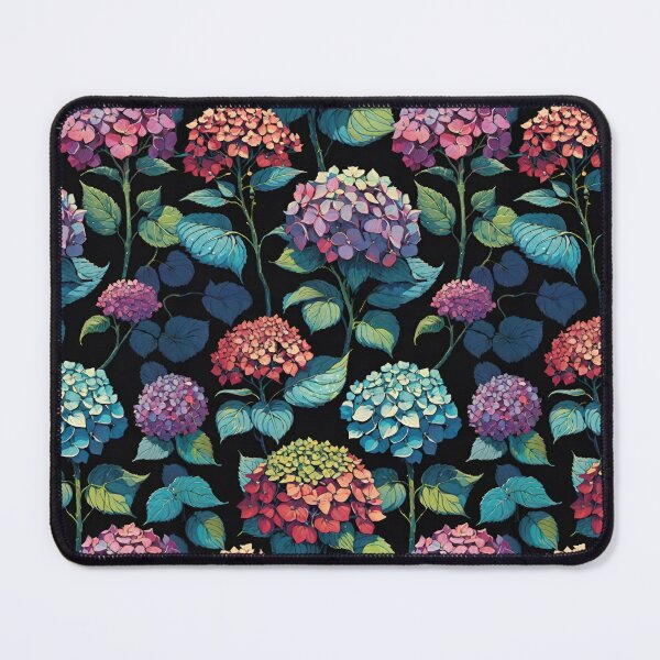 Item preview, Pink Purple and Blue Hydrangeas Floral designed and sold by CarrollGene.