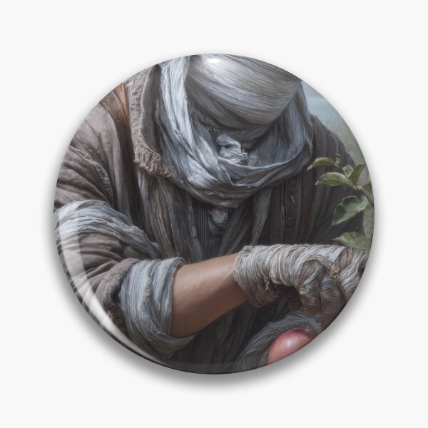 Item preview, Bandaged Orchard Harvester Picking Red Apples designed and sold by Shannon Hilson.