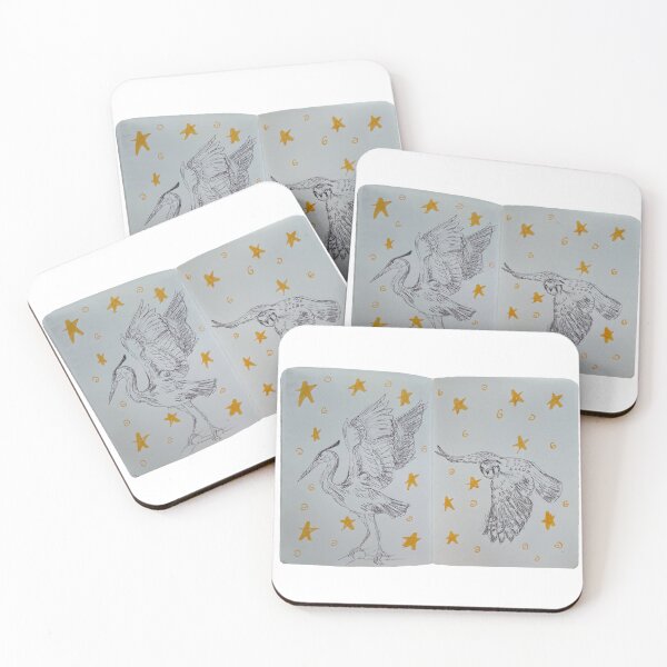 Item preview, Heron and Kestrel Sketchbook Spread designed and sold by jazzyfir.