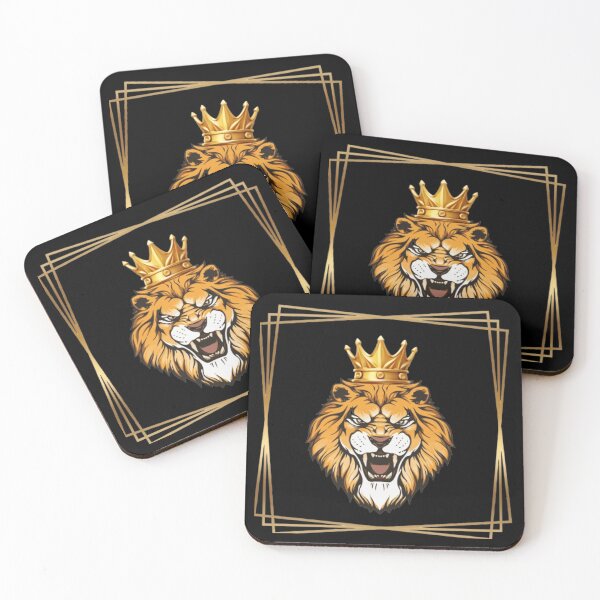 Item preview, Golden Lion King Crown | Luxury Metallic Royal Art designed and sold by Rawafi Art Studio.