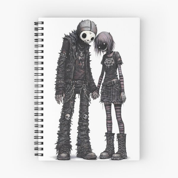 Item preview, Dead Together – Gothic Punk Couple designed and sold by kitastylish.