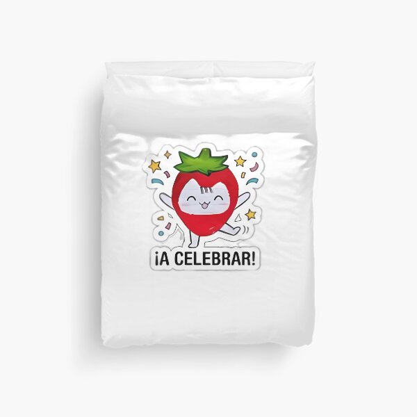 Item preview, Celebration Strawberry Cat - Kawaii Party Sticker designed and sold by Evangeline2016.