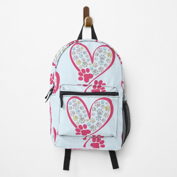 Item preview, Paw prints - pink heart designed and sold by Doodles Down South.