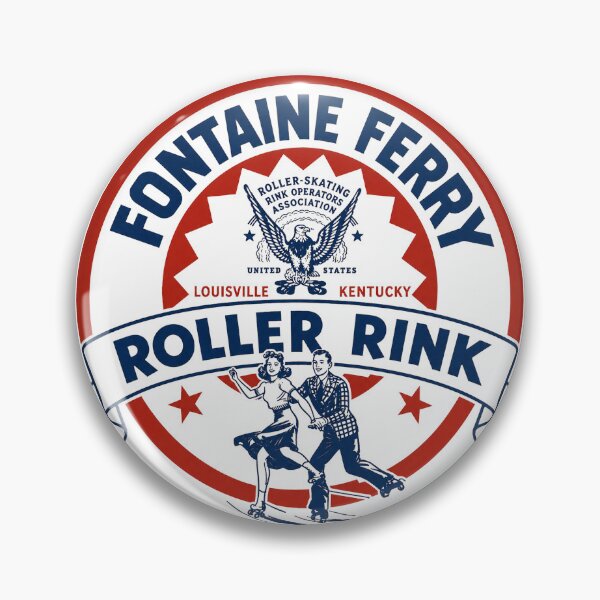 Item preview, Fontaine Ferry Roller Rink Louisville Kentucky Roller Skating Rink Sticker Decal Label designed and sold by tislord.