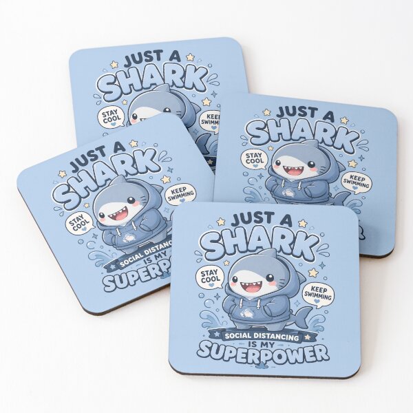 Item preview, Just A Shark With Super Powers | Kawaii Shark designed and sold by Noxivora.
