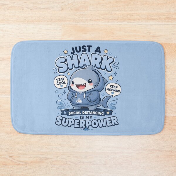 Item preview, Just A Shark With Super Powers | Kawaii Shark designed and sold by Noxivora.
