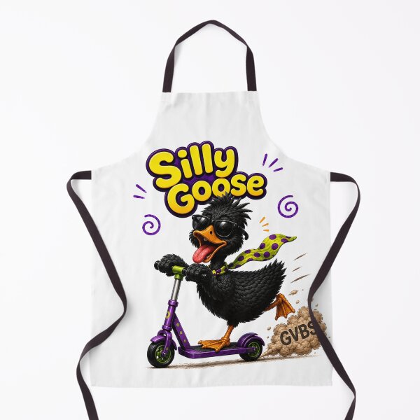 Item preview, Silly Goose Black Duck Cartoon | Funny GVBS Meme Bird | Chaotic Goofy Duck Art designed and sold by GVBShirts.