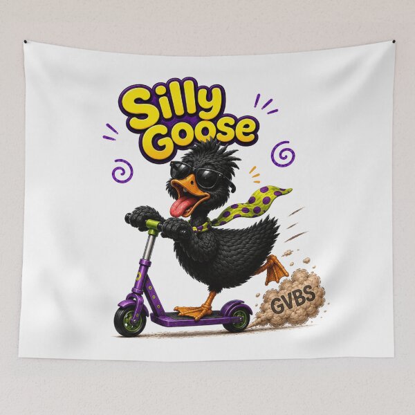 Item preview, Silly Goose Black Duck Cartoon | Funny GVBS Meme Bird | Chaotic Goofy Duck Art designed and sold by GVBShirts.