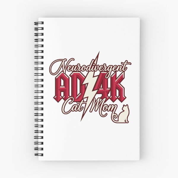 Item preview, Neurodivergent ADHD Cat Mom Heavy Metal Parody designed and sold by GrafTeesLab.