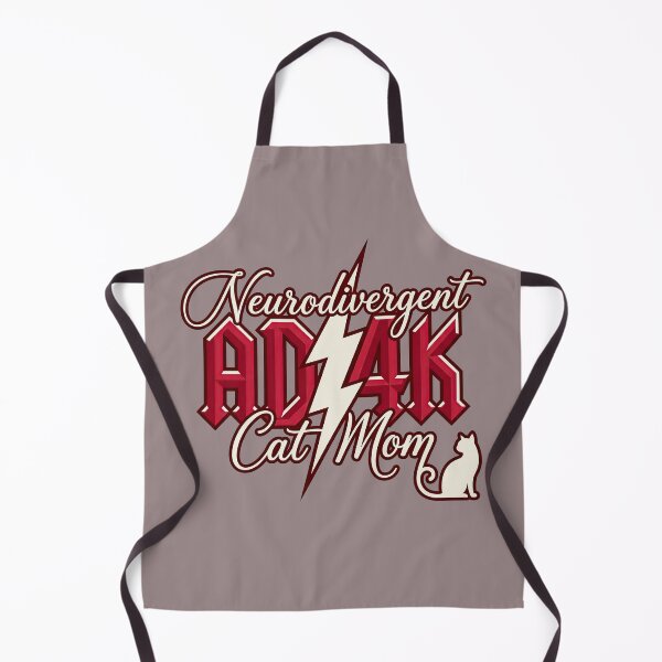 Item preview, Neurodivergent ADHD Cat Mom Heavy Metal Parody designed and sold by GrafTeesLab.