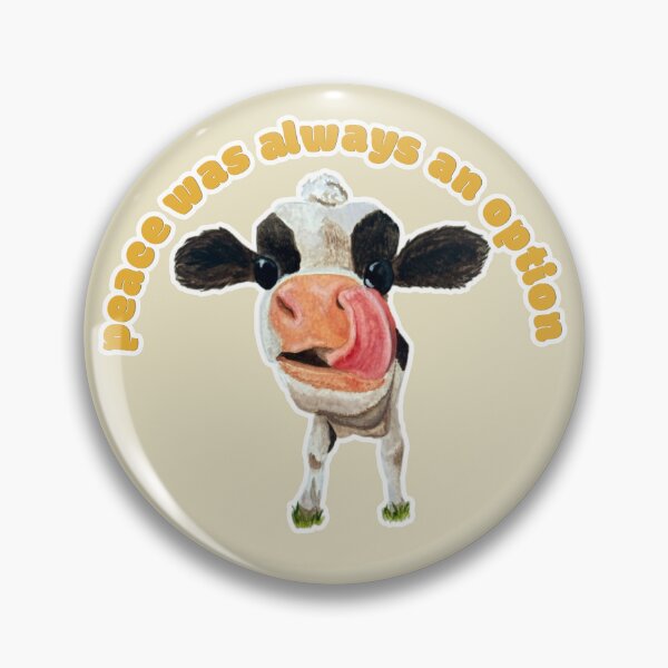 Item preview, Peace Was Always an Option Chamomile the Cow designed and sold by Blackberries & Moss.
