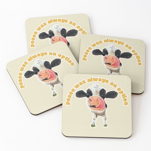 Item preview, Peace Was Always an Option Chamomile the Cow designed and sold by Blackberries & Moss.