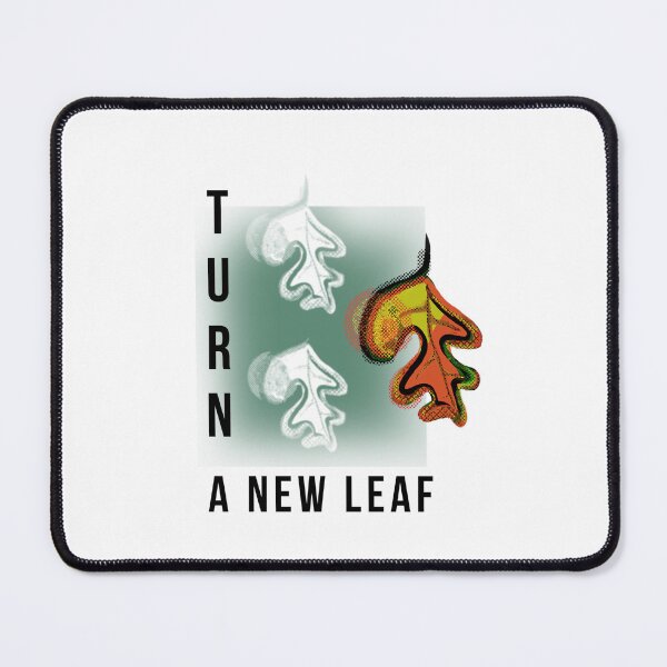 Item preview, Turn a New Leaf – Minimalist Leaf Illustration | Fresh Start Botanical Design designed and sold by ChiaraPagani.