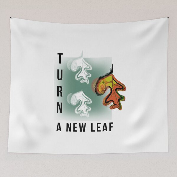 Item preview, Turn a New Leaf – Minimalist Leaf Illustration | Fresh Start Botanical Design designed and sold by ChiaraPagani.