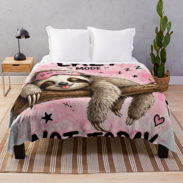 Item preview, Lazy Mode Sloth . Not Today Cute Sleeping Sloth Design designed and sold by aminz4.