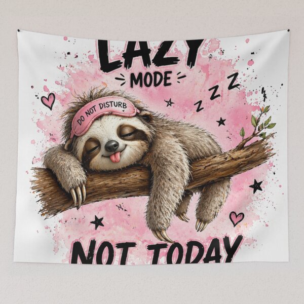 Item preview, Lazy Mode Sloth . Not Today Cute Sleeping Sloth Design designed and sold by aminz4.